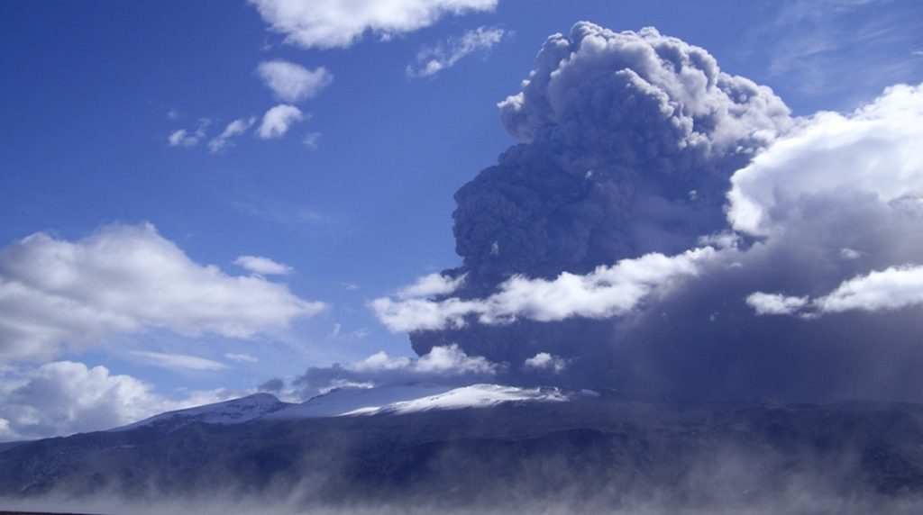 Eyjafjallajökull volcanic eruption in 2010